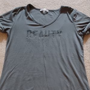 Gray t-shirt pajama top (NEW)